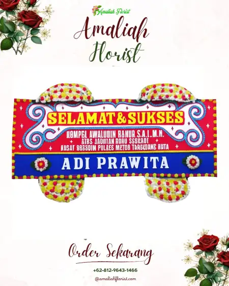 Papan Bunga Ucapan Selamat Sumobito